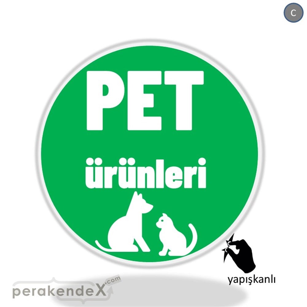 Pet Ürünleri Yazısı VİTRİN - CAM FOLYO,  VİNİL -oval,tek yön baskıvitrin - cam folyo,  vinil