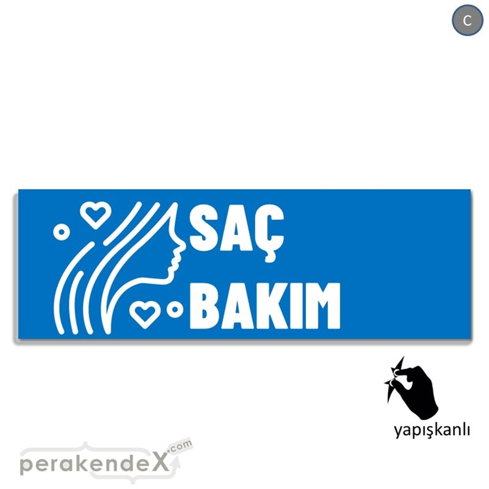 Saç Bakım Ürün Yazısı VİTRİN, CAM FOLYO,  VİNİL (BANNER) -dikdörtgen,tek yön baskıvitrin - cam folyo,  vinil