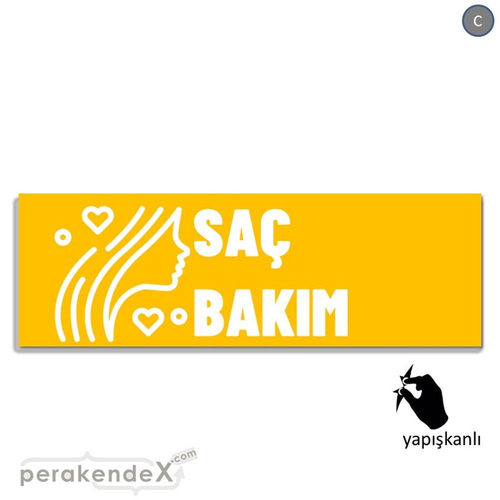 Saç Bakım Ürün Yazısı VİTRİN, CAM FOLYO,  VİNİL (BANNER) -dikdörtgen,tek yön baskıvitrin - cam folyo,  vinil