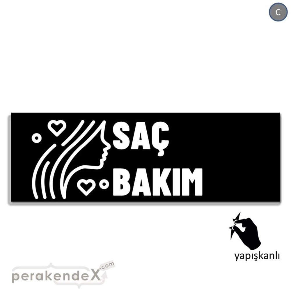 Saç Bakım Ürün Yazısı VİTRİN, CAM FOLYO,  VİNİL (BANNER) -dikdörtgen,tek yön baskıvitrin - cam folyo,  vinil