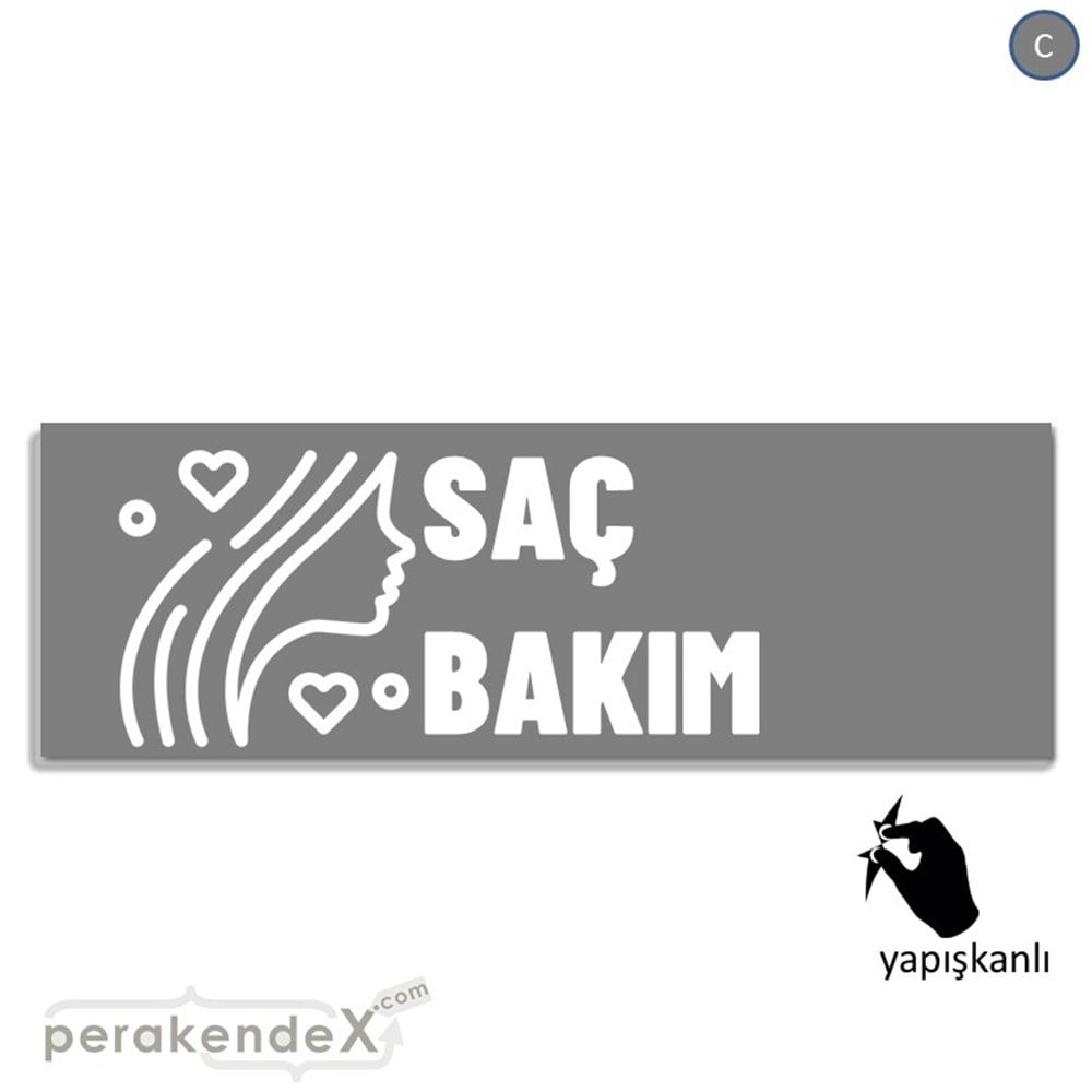 Saç Bakım Ürün Yazısı VİTRİN, CAM FOLYO,  VİNİL (BANNER) -dikdörtgen,tek yön baskıvitrin - cam folyo,  vinil
