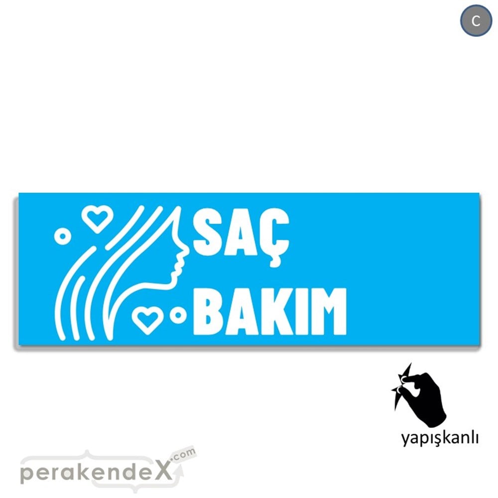 Saç Bakım Ürün Yazısı VİTRİN, CAM FOLYO,  VİNİL (BANNER) -dikdörtgen,tek yön baskıvitrin - cam folyo,  vinil