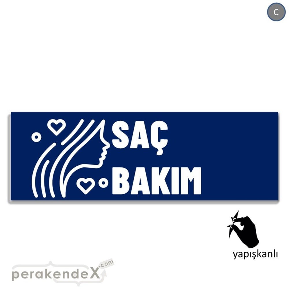Saç Bakım Ürün Yazısı VİTRİN, CAM FOLYO,  VİNİL (BANNER) -dikdörtgen,tek yön baskıvitrin - cam folyo,  vinil