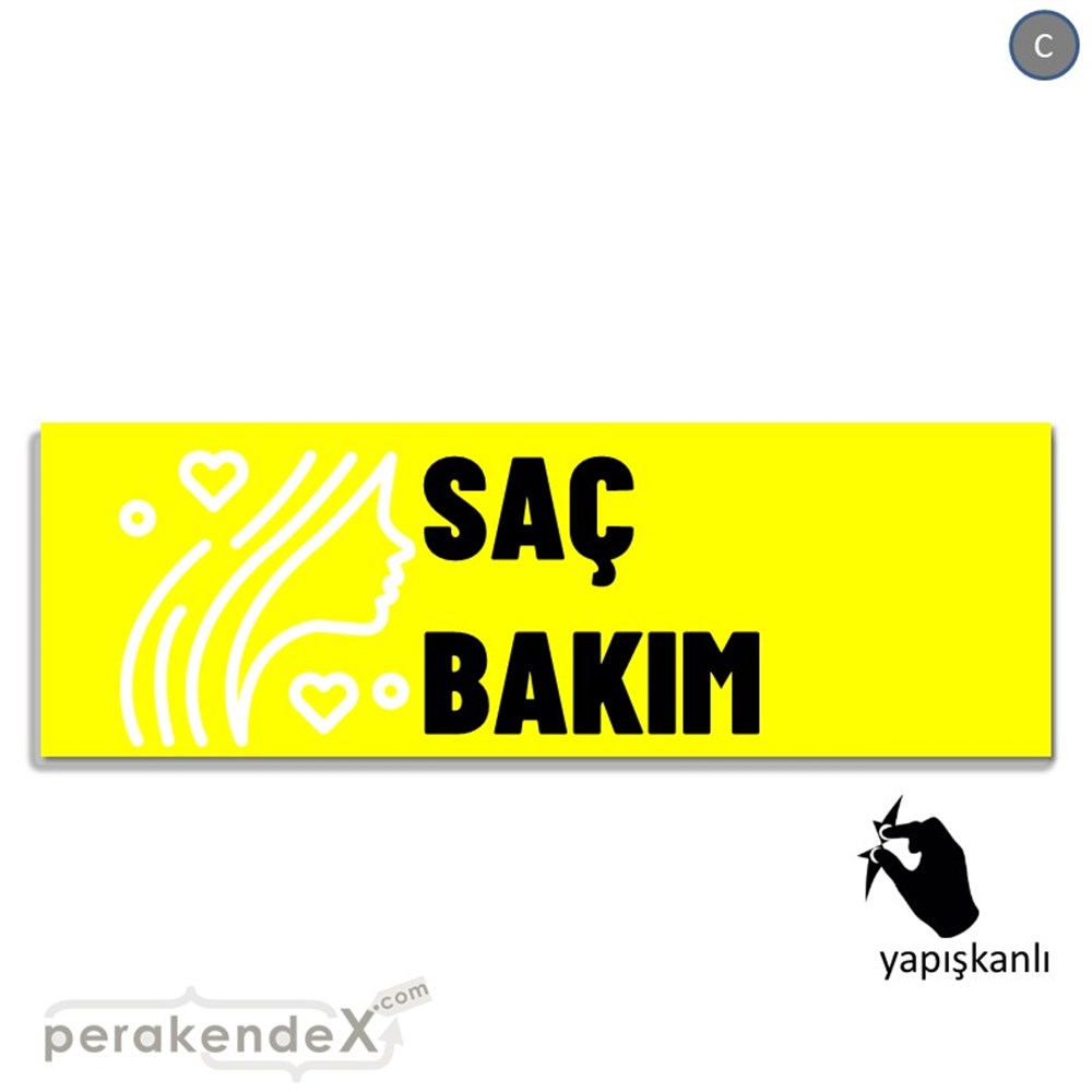 Saç Bakım Ürün Yazısı VİTRİN, CAM FOLYO,  VİNİL (BANNER) -dikdörtgen,tek yön baskıvitrin - cam folyo,  vinil