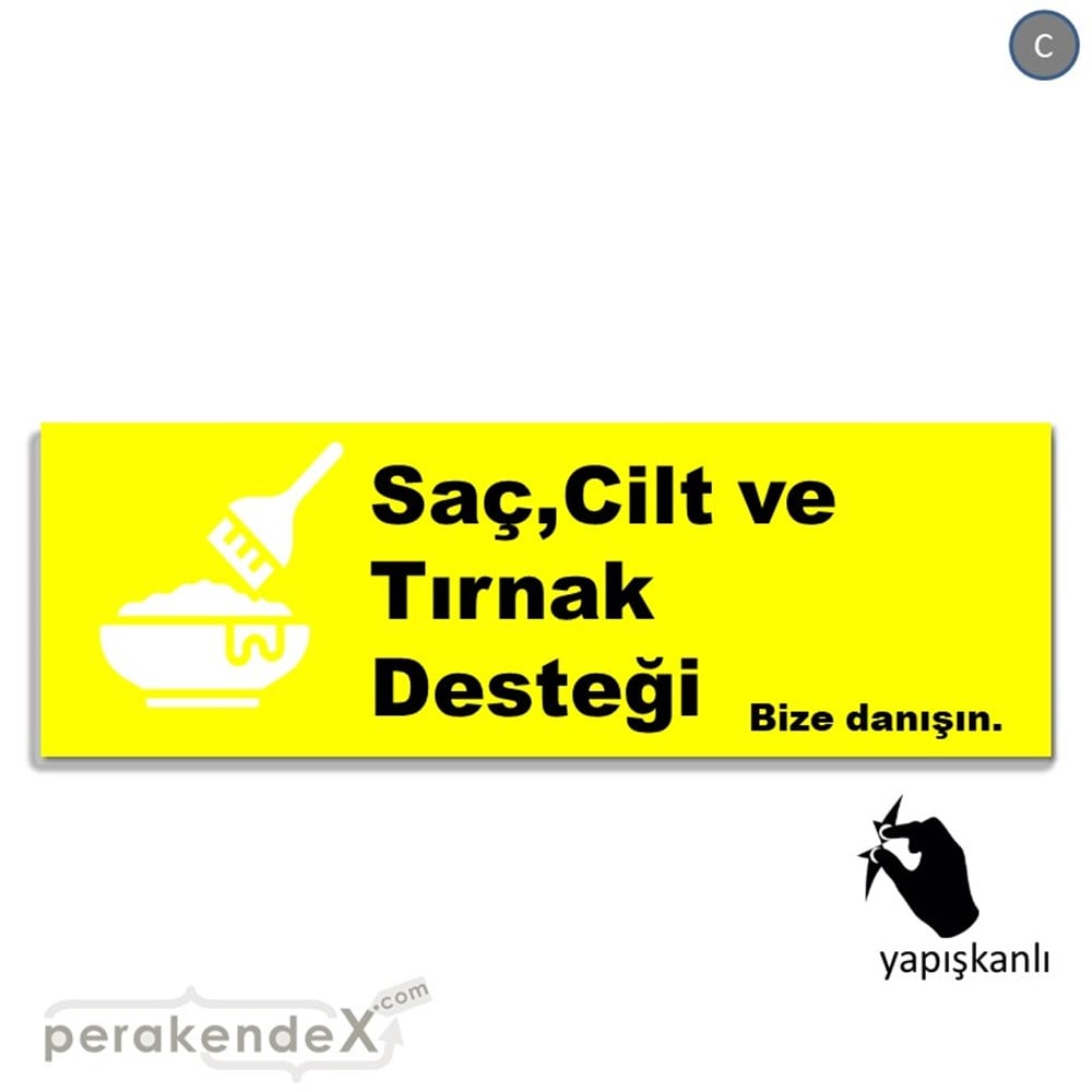 Saç,Cilt Ve Tırnak Desteği VİTRİN, CAM FOLYO,  VİNİL (BANNER) -dikdörtgen,tek yön baskıvitrin - cam folyo,  vinil
