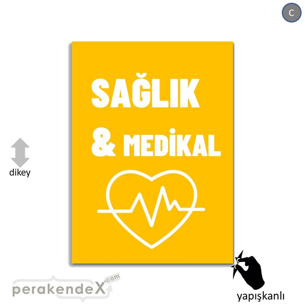 Sağlık Medikal Ürün Çeşitleri VİTRİN - CAM FOLYO,  VİNİL -dikdörtgen,tek yön baskıvitrin - cam folyo,  vinil