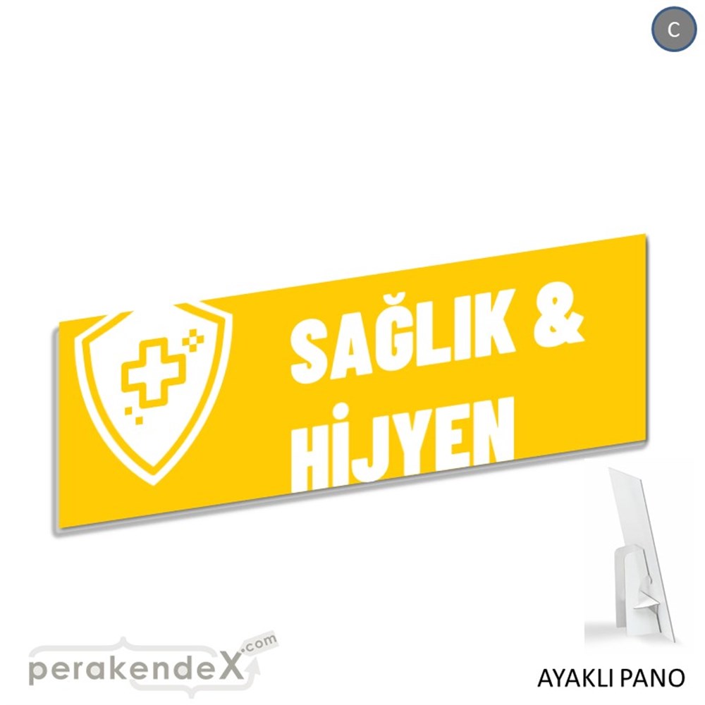 Sağlık Ve Hijyen Ürünleri KARTON AYAKLI POSTER,  PANO (BANNER) -dikdörtgen,tek yön baskıkarton ayaklı poster,  pano