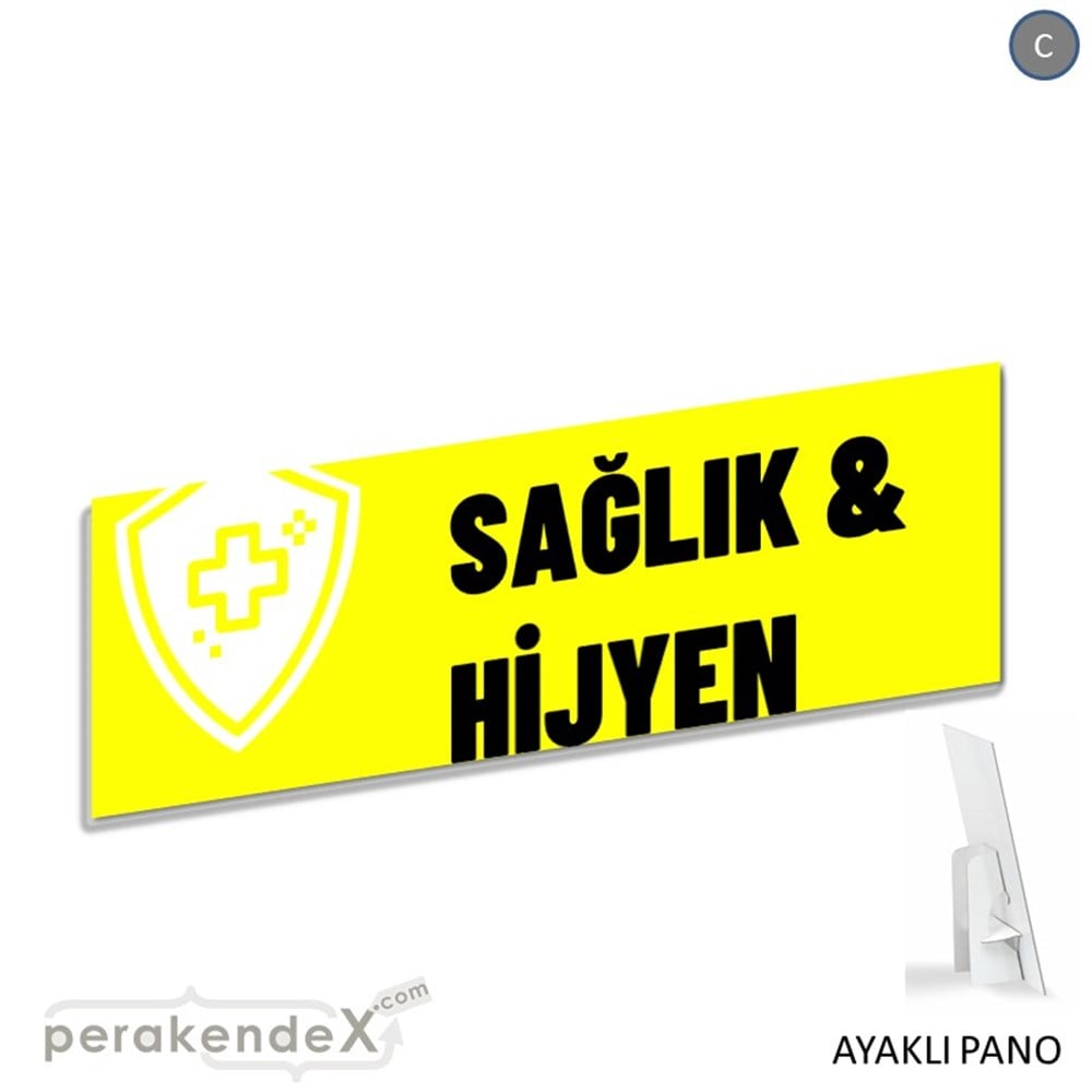 Sağlık Ve Hijyen Ürünleri KARTON AYAKLI POSTER,  PANO (BANNER) -dikdörtgen,tek yön baskıkarton ayaklı poster,  pano