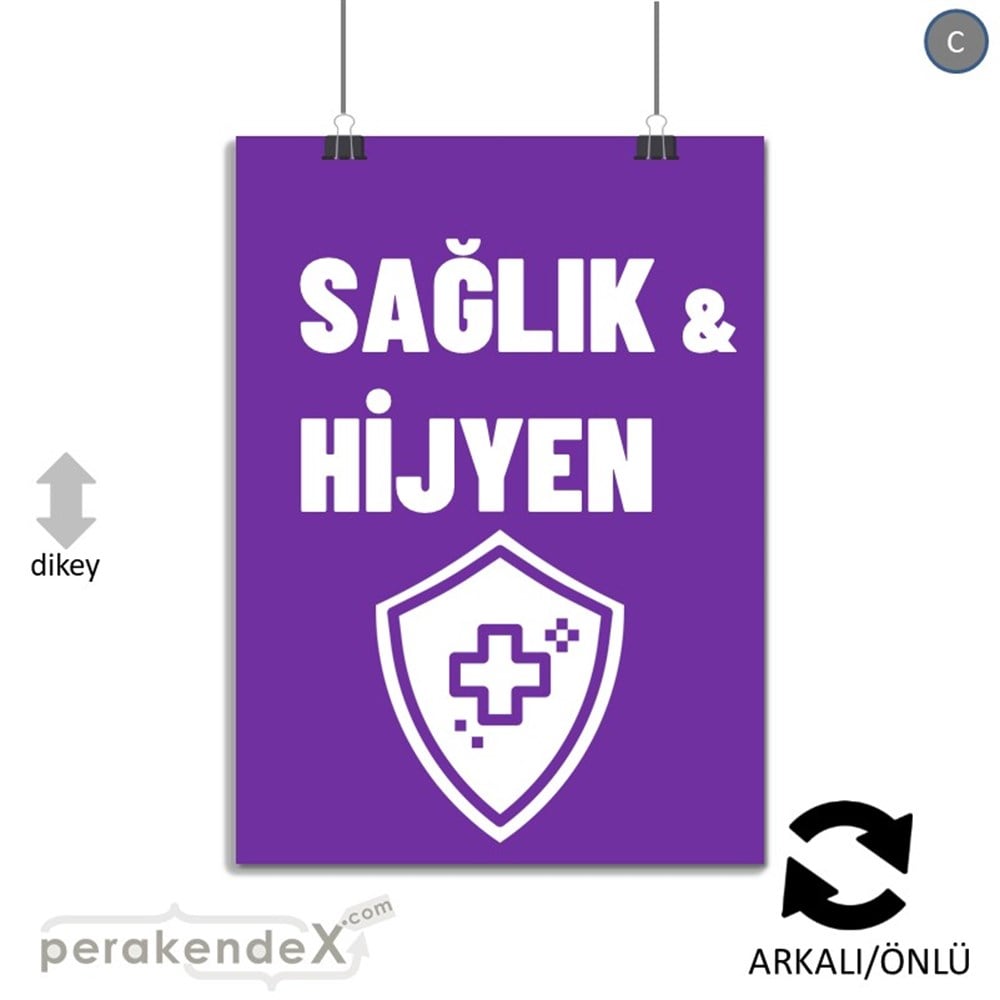 Sağlık Ve Hijyen Ürünleri SERT PLASTİK POSTER,  AFİŞ -dikdörtgen,çift yön baskısert plastik poster,  afiş