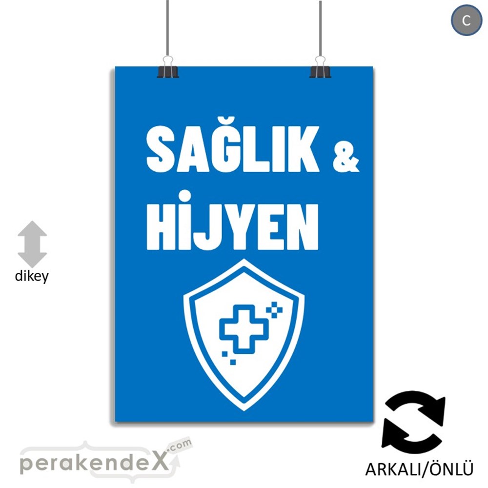 Sağlık Ve Hijyen Ürünleri SERT PLASTİK POSTER,  AFİŞ -dikdörtgen,çift yön baskısert plastik poster,  afiş