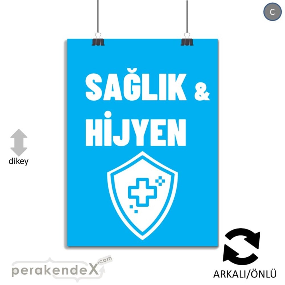 Sağlık Ve Hijyen Ürünleri SERT PLASTİK POSTER,  AFİŞ -dikdörtgen,çift yön baskısert plastik poster,  afiş