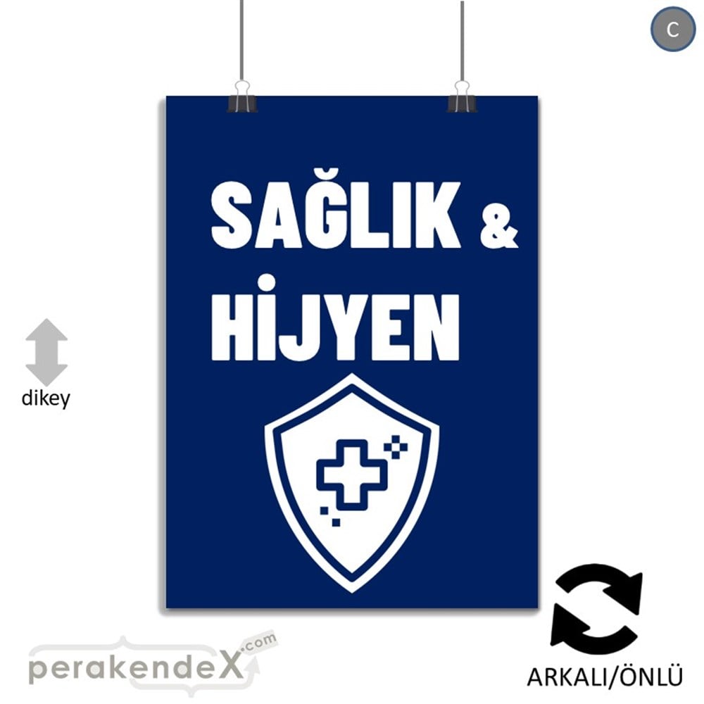 Sağlık Ve Hijyen Ürünleri SERT PLASTİK POSTER,  AFİŞ -dikdörtgen,çift yön baskısert plastik poster,  afiş