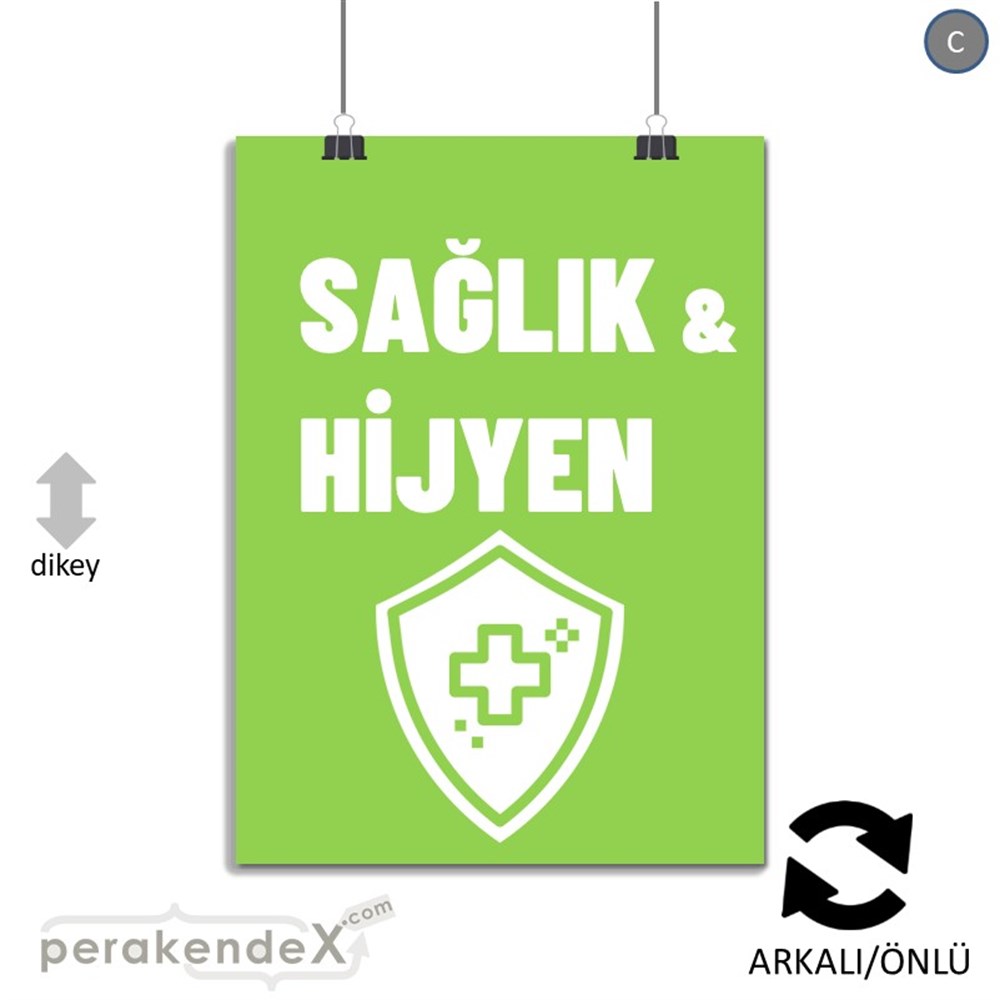 Sağlık Ve Hijyen Ürünleri SERT PLASTİK POSTER,  AFİŞ -dikdörtgen,çift yön baskısert plastik poster,  afiş