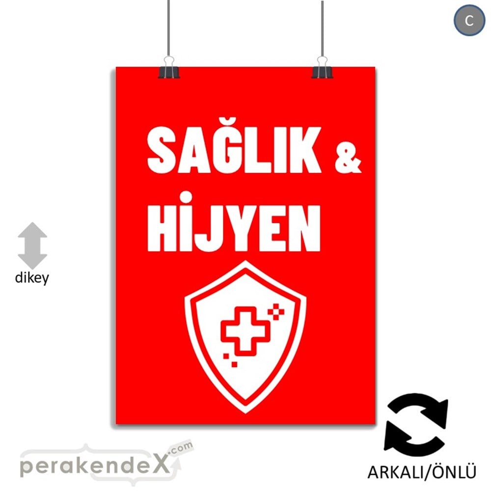 Sağlık Ve Hijyen Ürünleri SERT PLASTİK POSTER,  AFİŞ -dikdörtgen,çift yön baskısert plastik poster,  afiş