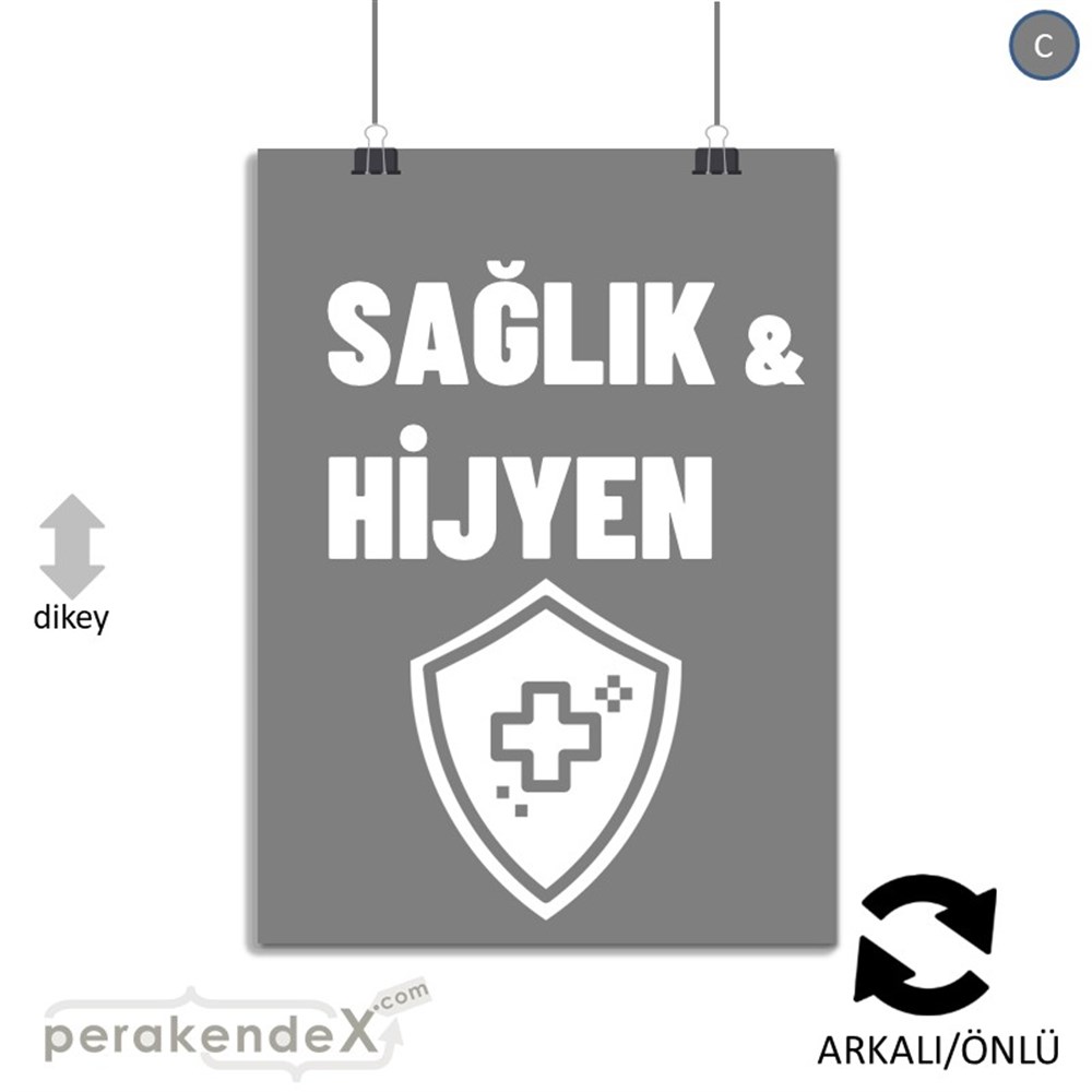 Sağlık Ve Hijyen Ürünleri SERT PLASTİK POSTER,  AFİŞ -dikdörtgen,çift yön baskısert plastik poster,  afiş