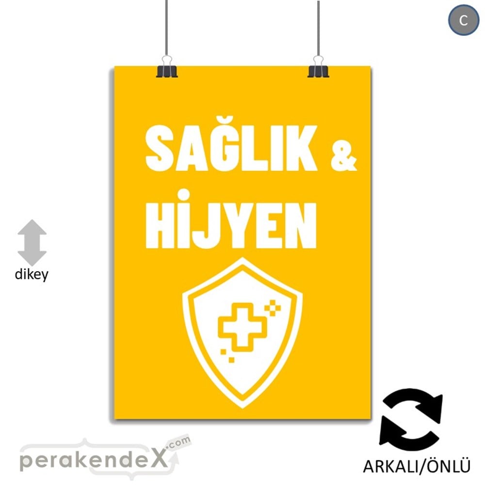 Sağlık Ve Hijyen Ürünleri SERT PLASTİK POSTER,  AFİŞ -dikdörtgen,çift yön baskısert plastik poster,  afiş