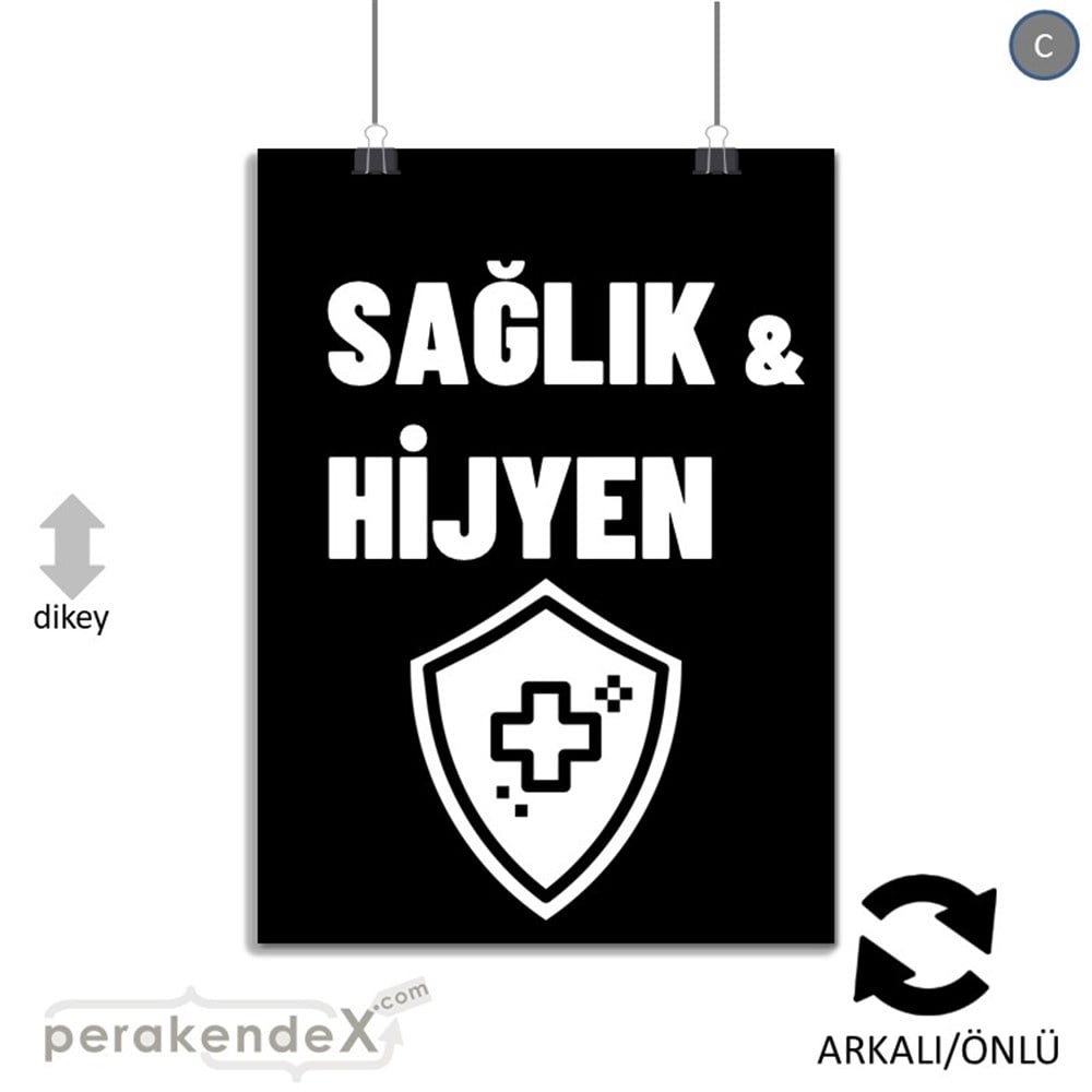 Sağlık Ve Hijyen Ürünleri SERT PLASTİK POSTER,  AFİŞ -dikdörtgen,çift yön baskısert plastik poster,  afiş