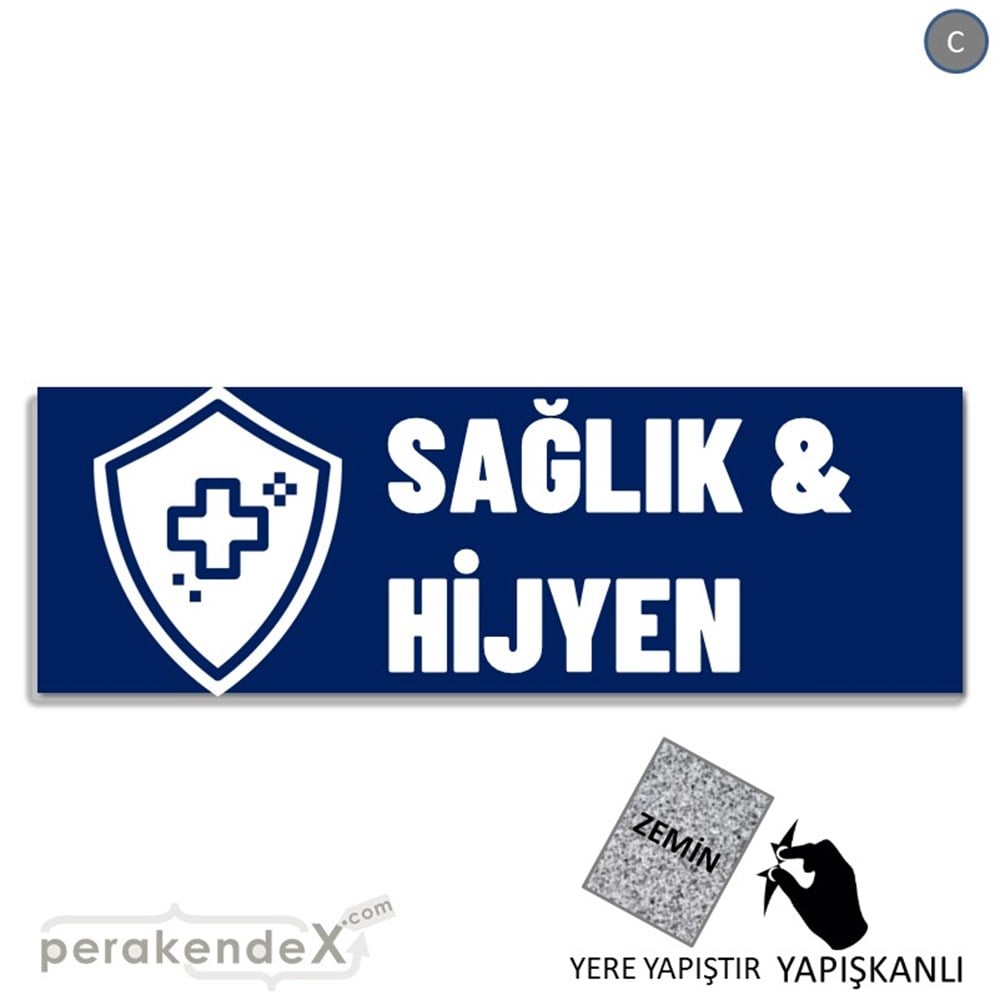 Sağlık Ve Hijyen Ürünleri YER - ZEMİN FOLYO,  VİNİL (BANNER) -dikdörtgen,tek yön baskıyer - zemin folyo,  vinil