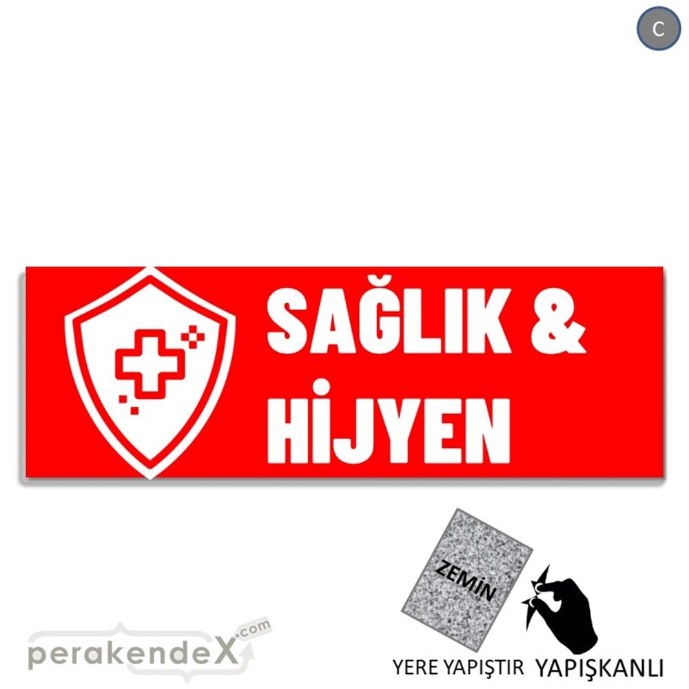Sağlık Ve Hijyen Ürünleri YER - ZEMİN FOLYO,  VİNİL (BANNER) -dikdörtgen,tek yön baskıyer - zemin folyo,  vinil