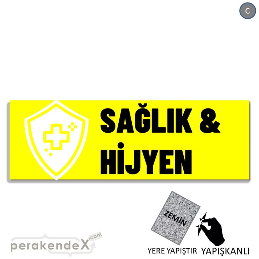 Sağlık Ve Hijyen Ürünleri YER - ZEMİN FOLYO,  VİNİL (BANNER) -dikdörtgen,tek yön baskıyer - zemin folyo,  vinil
