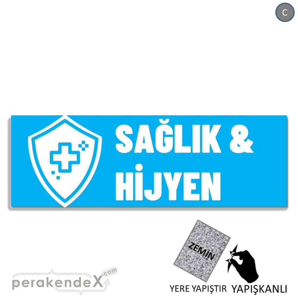 Sağlık Ve Hijyen Ürünleri YER - ZEMİN FOLYO,  VİNİL (BANNER) -dikdörtgen,tek yön baskıyer - zemin folyo,  vinil