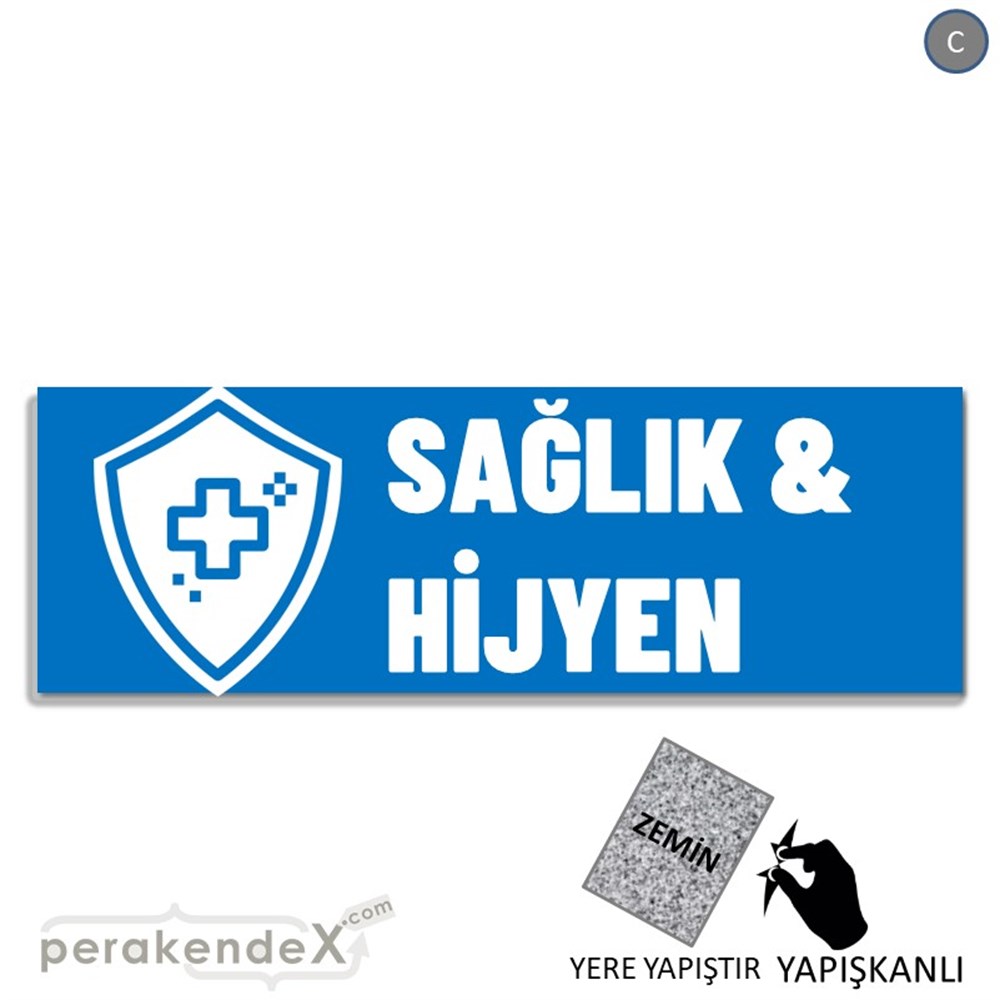 Sağlık Ve Hijyen Ürünleri YER - ZEMİN FOLYO,  VİNİL (BANNER) -dikdörtgen,tek yön baskıyer - zemin folyo,  vinil