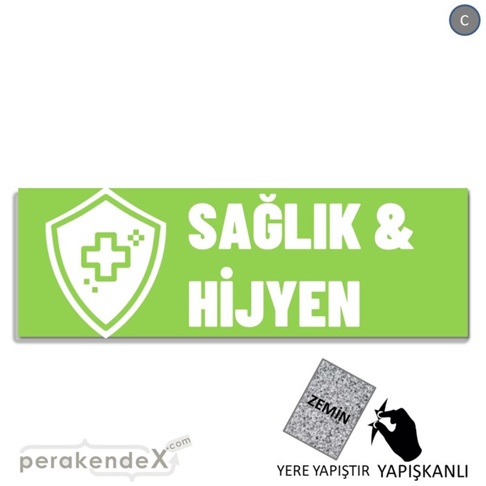 Sağlık Ve Hijyen Ürünleri YER - ZEMİN FOLYO,  VİNİL (BANNER) -dikdörtgen,tek yön baskıyer - zemin folyo,  vinil