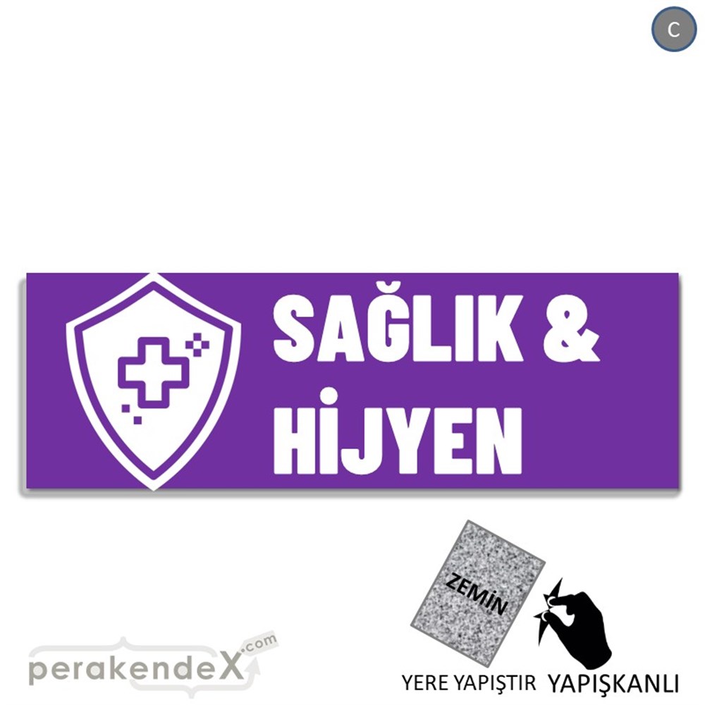 Sağlık Ve Hijyen Ürünleri YER - ZEMİN FOLYO,  VİNİL (BANNER) -dikdörtgen,tek yön baskıyer - zemin folyo,  vinil