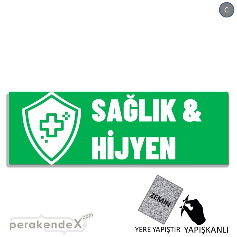 Sağlık Ve Hijyen Ürünleri YER - ZEMİN FOLYO,  VİNİL (BANNER) -dikdörtgen,tek yön baskıyer - zemin folyo,  vinil