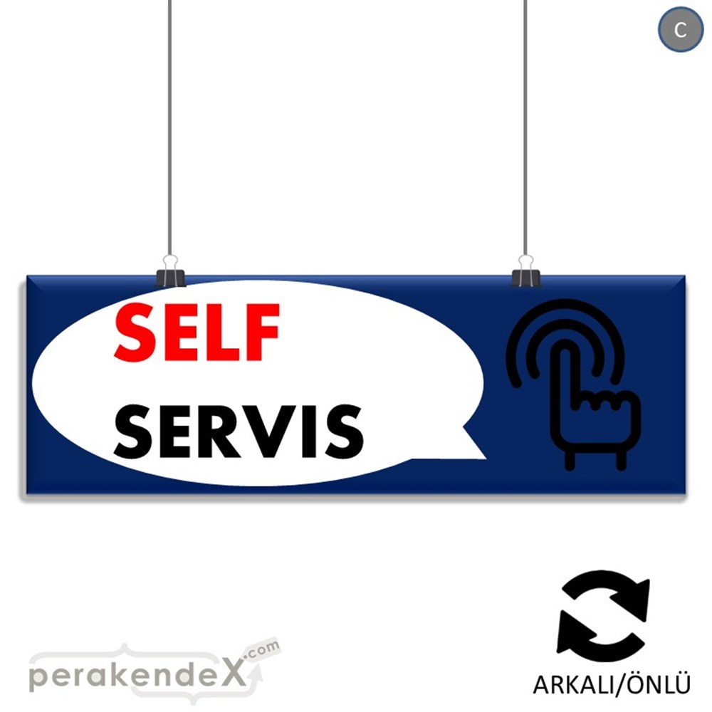 Self Servis Hizmet SERT PLASTİK POSTER,  AFİŞ (BANNER) -dikdörtgen,çift yön baskısert plastik poster,  afiş