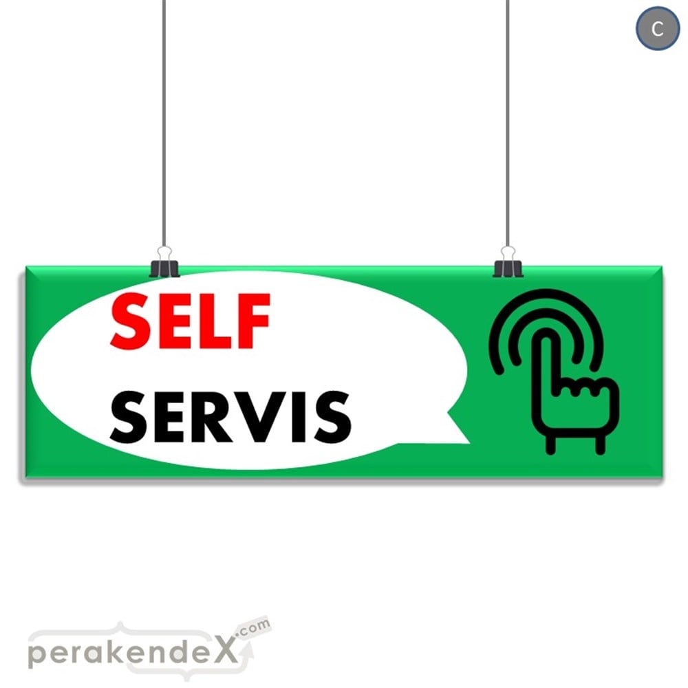 Self Servis Hizmet SERT PLASTİK POSTER,  AFİŞ (BANNER) -dikdörtgen,tek yön baskısert plastik poster,  afiş