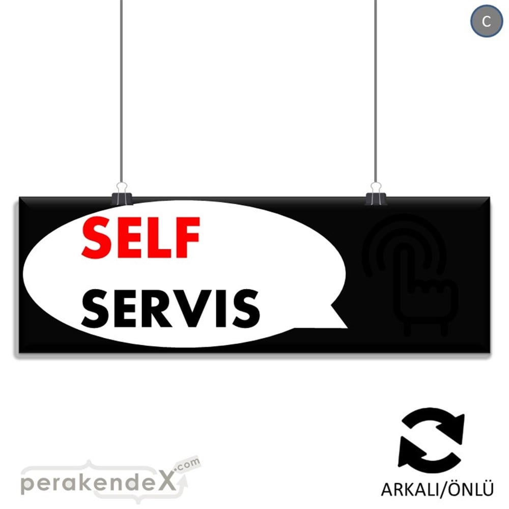 Self Servis Hizmet SERT PLASTİK POSTER,  AFİŞ (BANNER) -dikdörtgen,çift yön baskısert plastik poster,  afiş