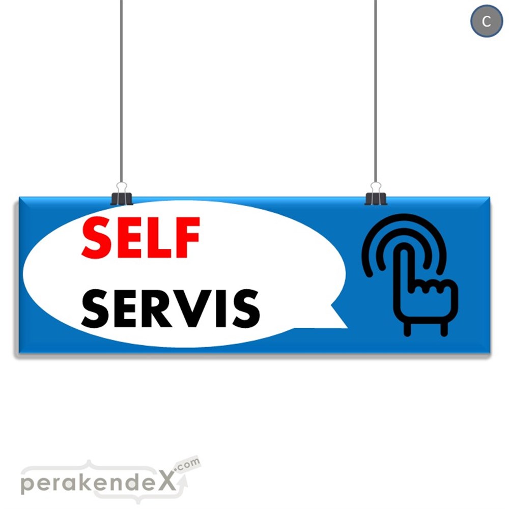 Self Servis Hizmet SERT PLASTİK POSTER,  AFİŞ (BANNER) -dikdörtgen,tek yön baskısert plastik poster,  afiş