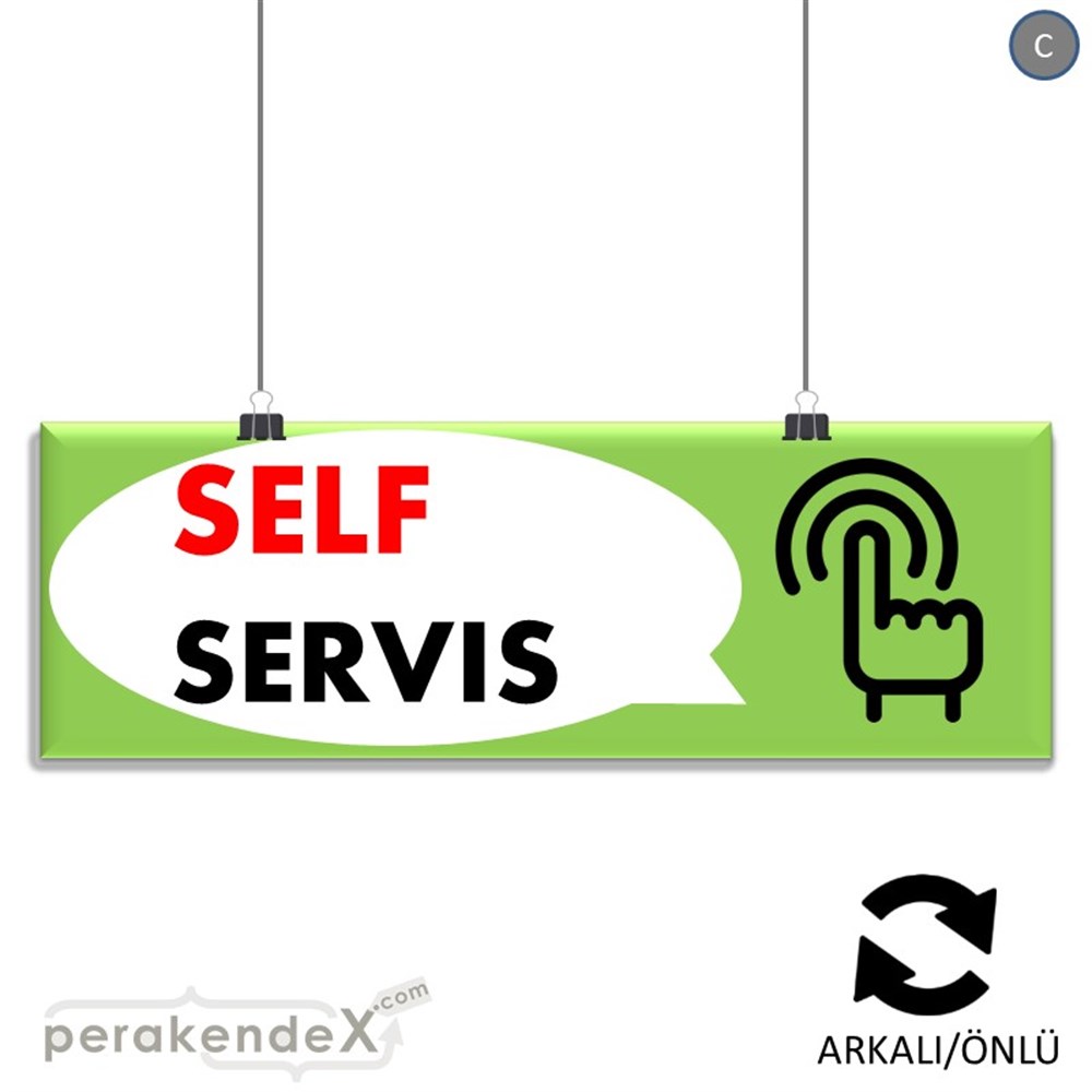 Self Servis Hizmet SERT PLASTİK POSTER,  AFİŞ (BANNER) -dikdörtgen,çift yön baskısert plastik poster,  afiş