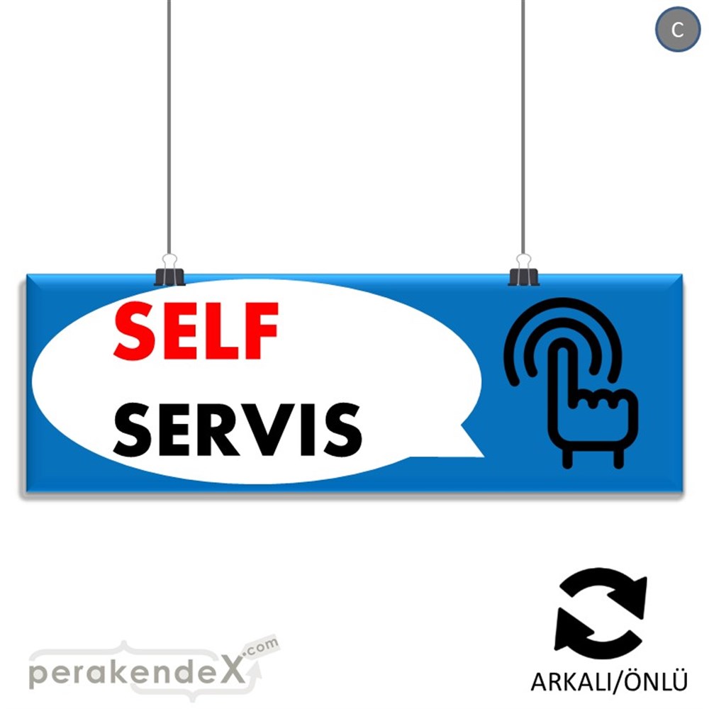 Self Servis Hizmet SERT PLASTİK POSTER,  AFİŞ (BANNER) -dikdörtgen,çift yön baskısert plastik poster,  afiş