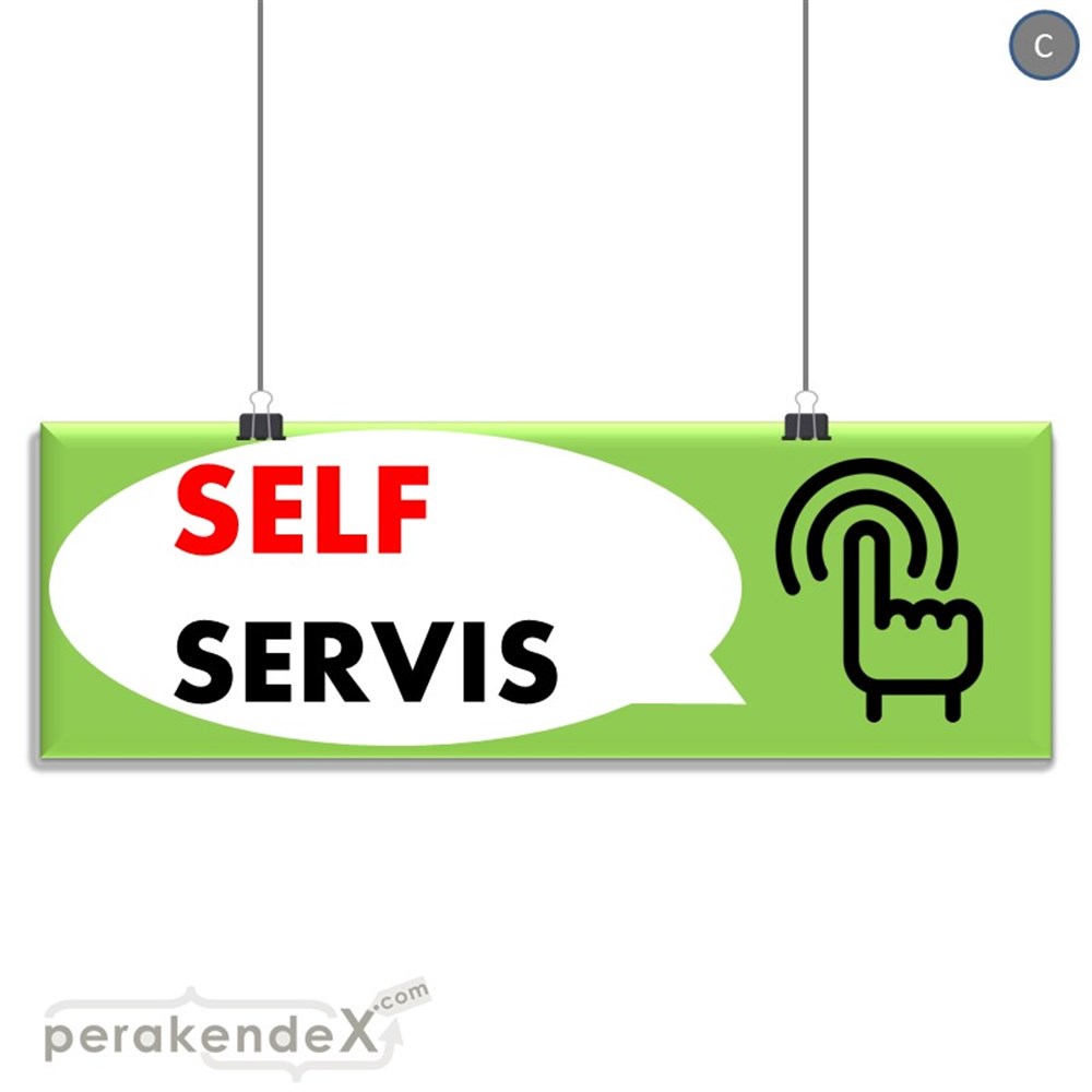 Self Servis Hizmet SERT PLASTİK POSTER,  AFİŞ (BANNER) -dikdörtgen,tek yön baskısert plastik poster,  afiş