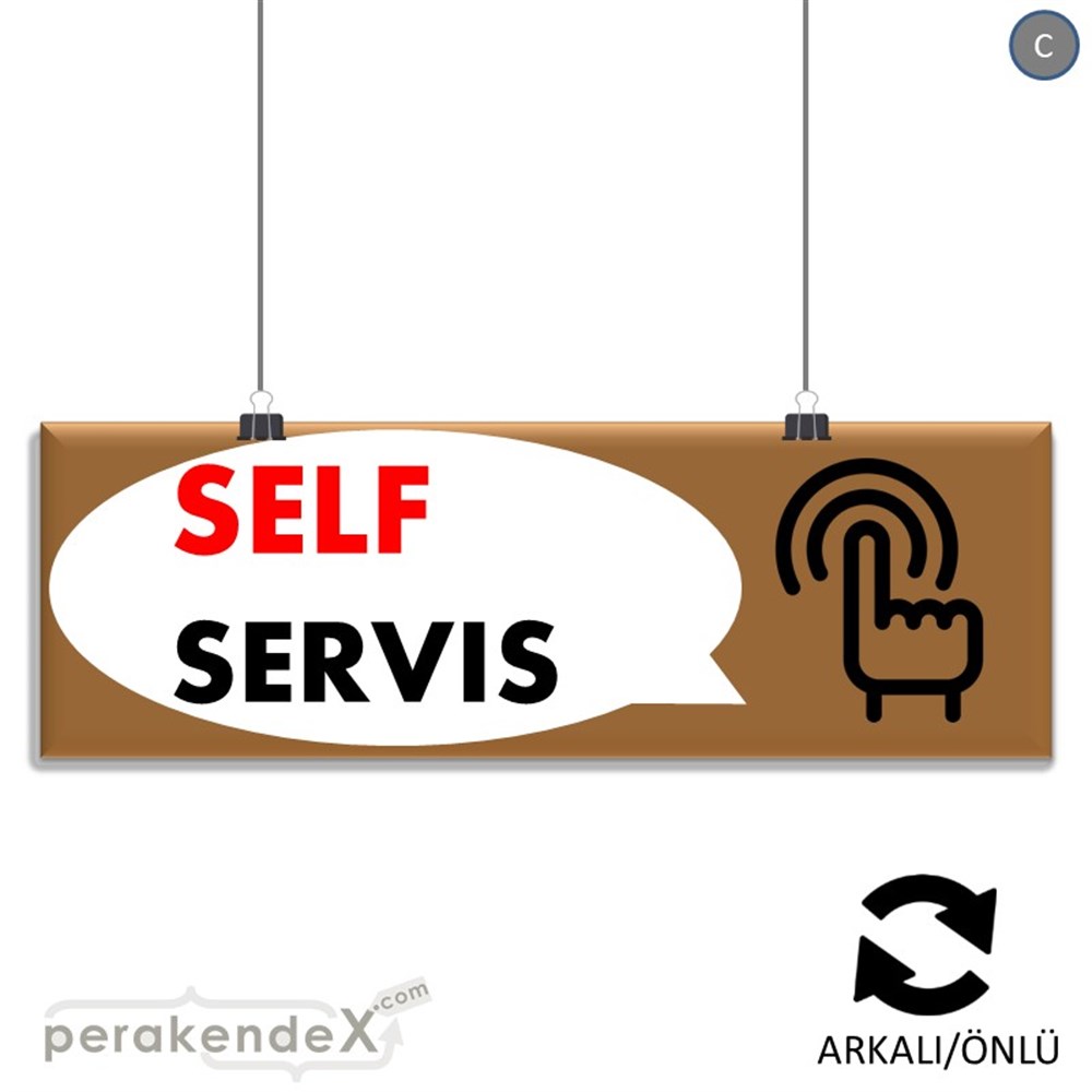 Self Servis Hizmet SERT PLASTİK POSTER,  AFİŞ (BANNER) -dikdörtgen,çift yön baskısert plastik poster,  afiş