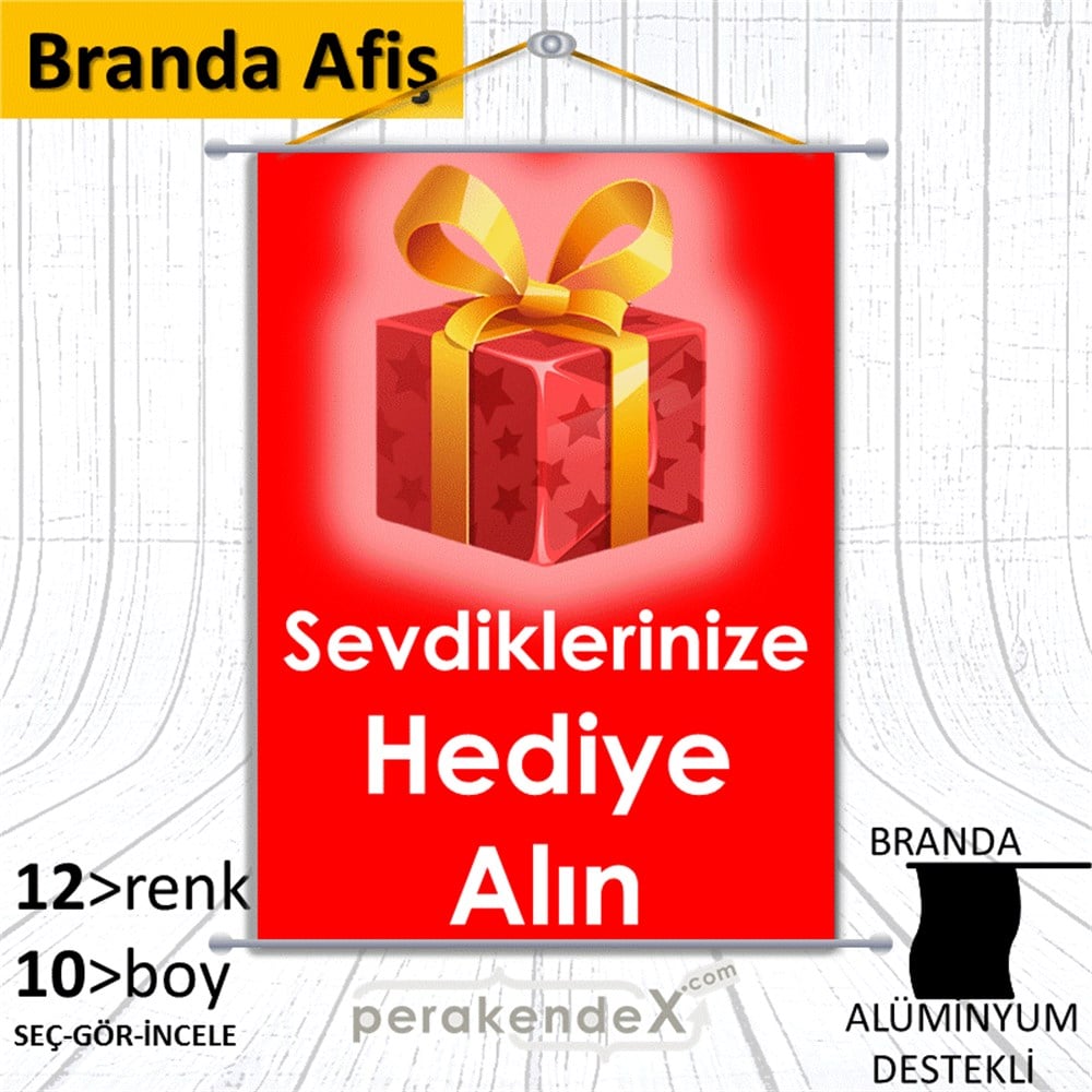 Sevdiklerinize Hediye Alın BRANDA POSTER,  AFİŞ -dikdörtgen,tek yön baskı