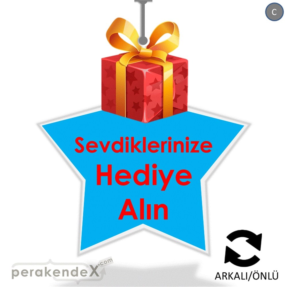 Sevdiklerinize Hediye Alın DÖNKART -yıldız,çift yön baskı