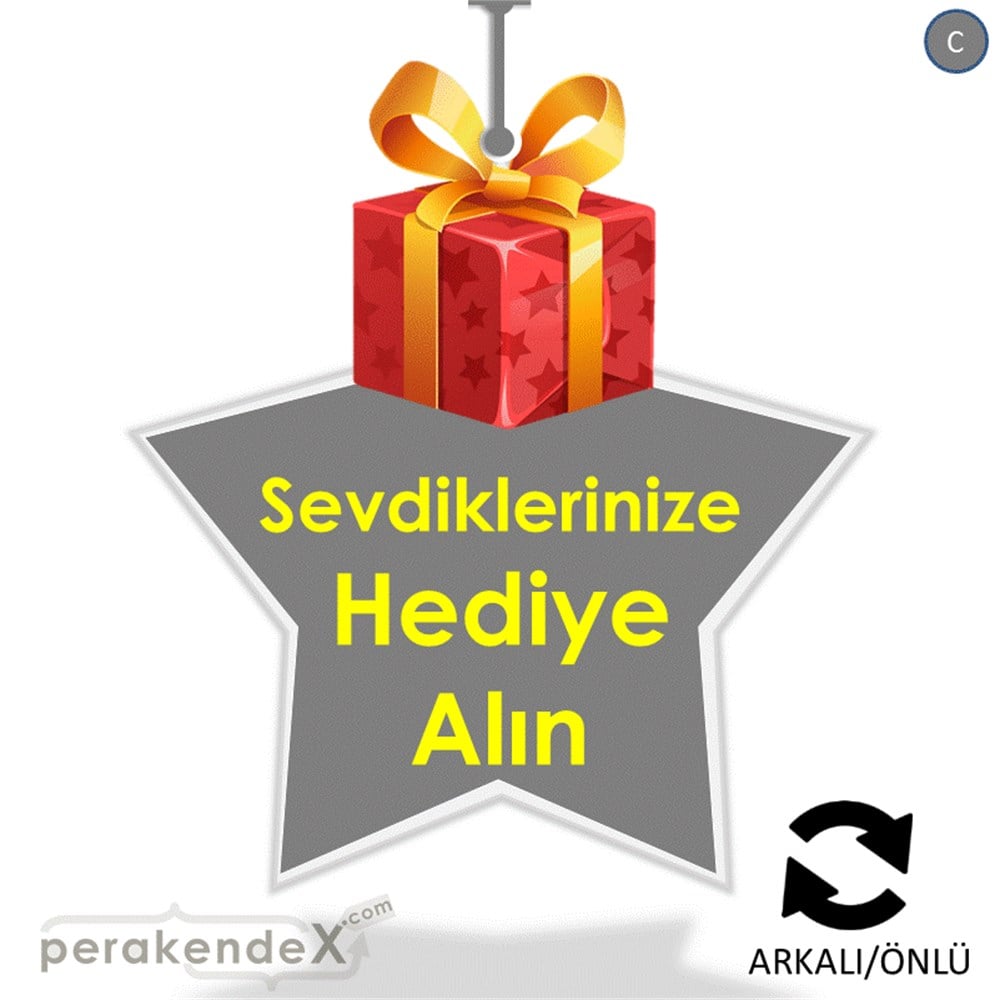 Sevdiklerinize Hediye Alın DÖNKART -yıldız,çift yön baskı