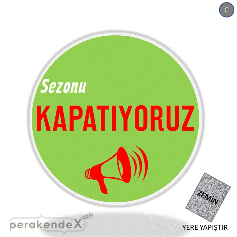 sezonu kapatıyoruz YER ZEMİNE YAPIŞIR -oval,tek yön baskı