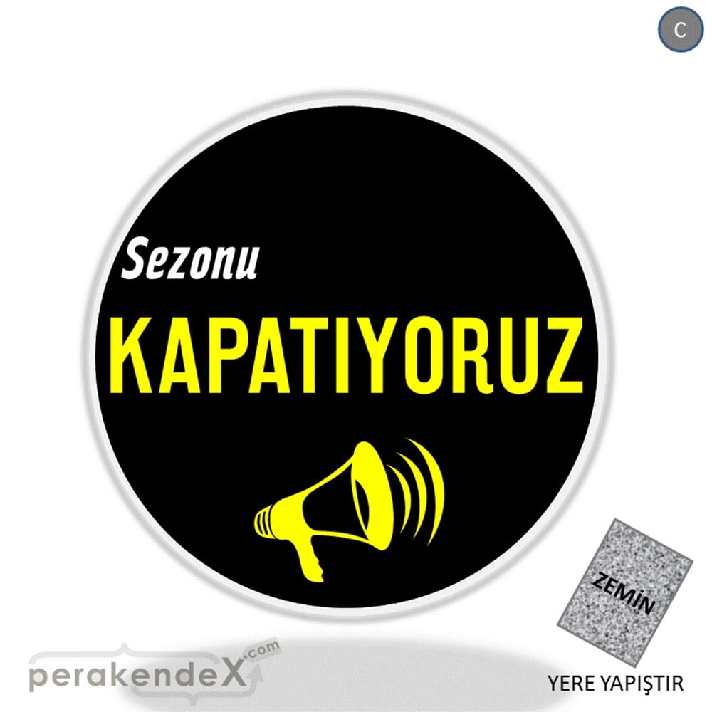 sezonu kapatıyoruz YER ZEMİNE YAPIŞIR -oval,tek yön baskı