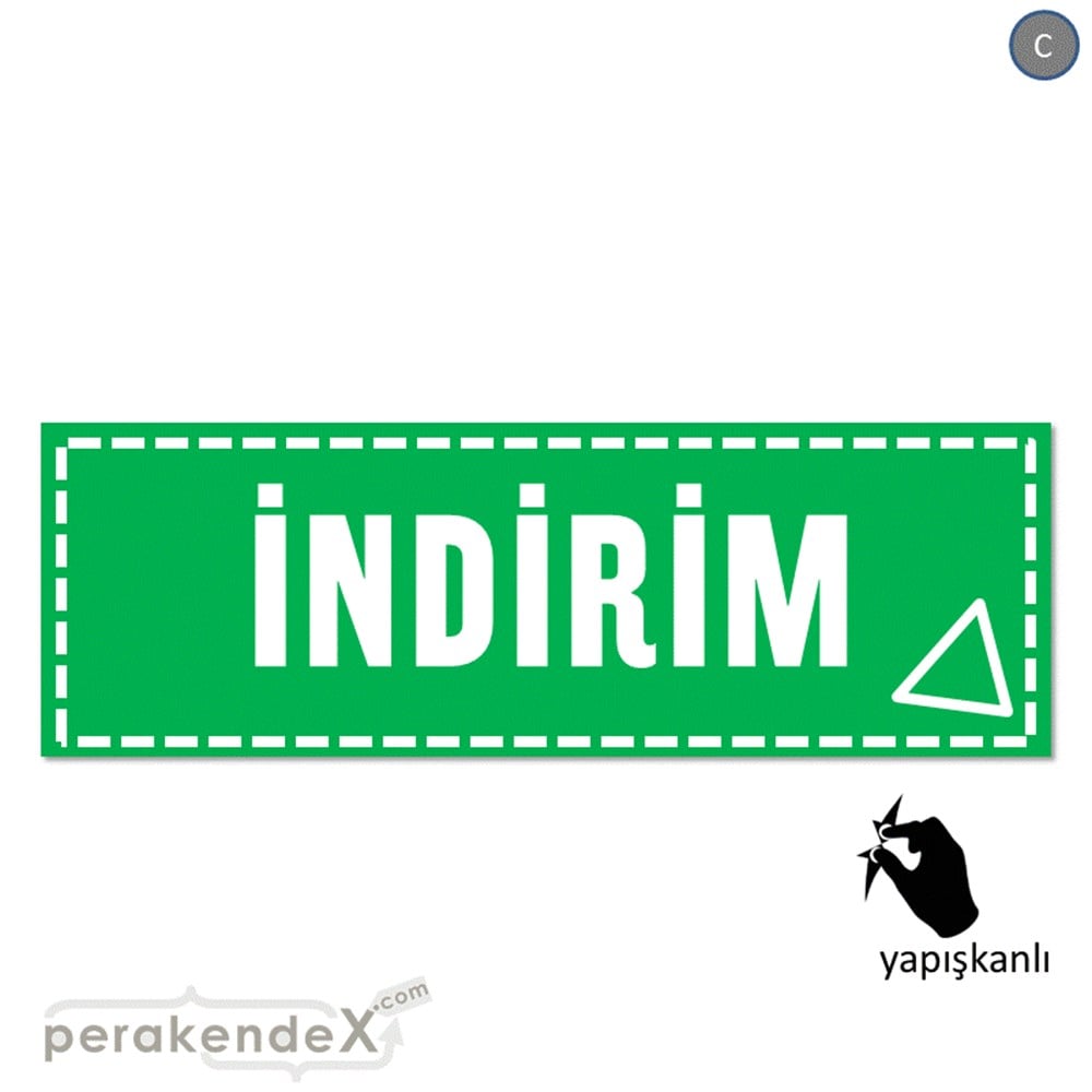 standart indirim CAMA YAPIŞAN FOLYO BANNER -dikdörtgen,tek yön baskı