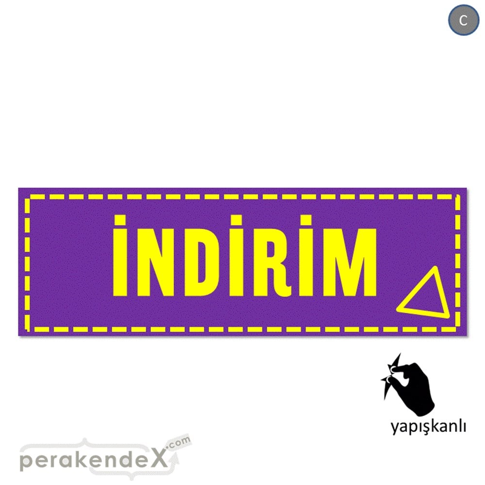 standart indirim CAMA YAPIŞAN FOLYO BANNER -dikdörtgen,tek yön baskı
