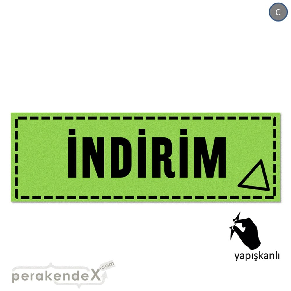 standart indirim CAMA YAPIŞAN FOLYO BANNER -dikdörtgen,tek yön baskı