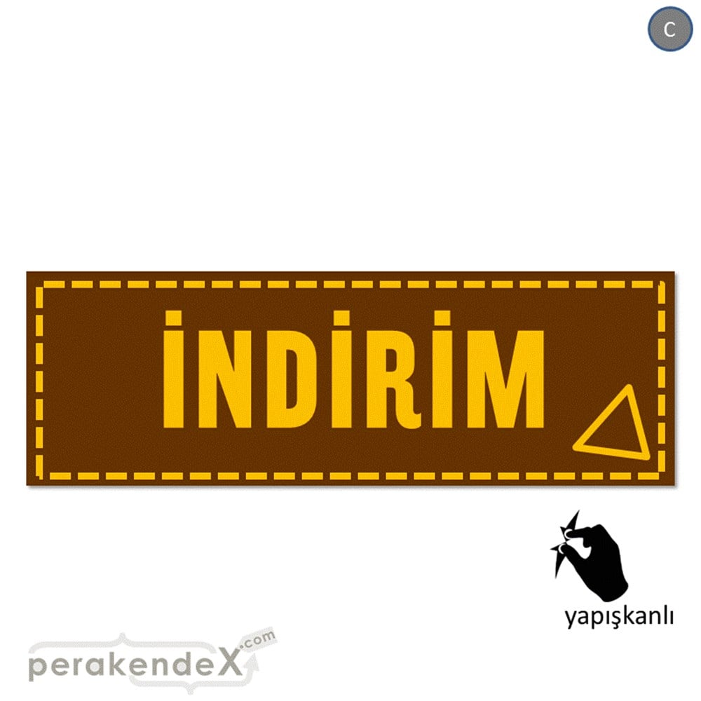 standart indirim CAMA YAPIŞAN FOLYO BANNER -dikdörtgen,tek yön baskı