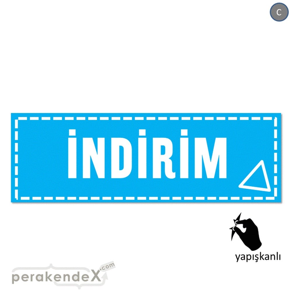 standart indirim CAMA YAPIŞAN FOLYO BANNER -dikdörtgen,tek yön baskı