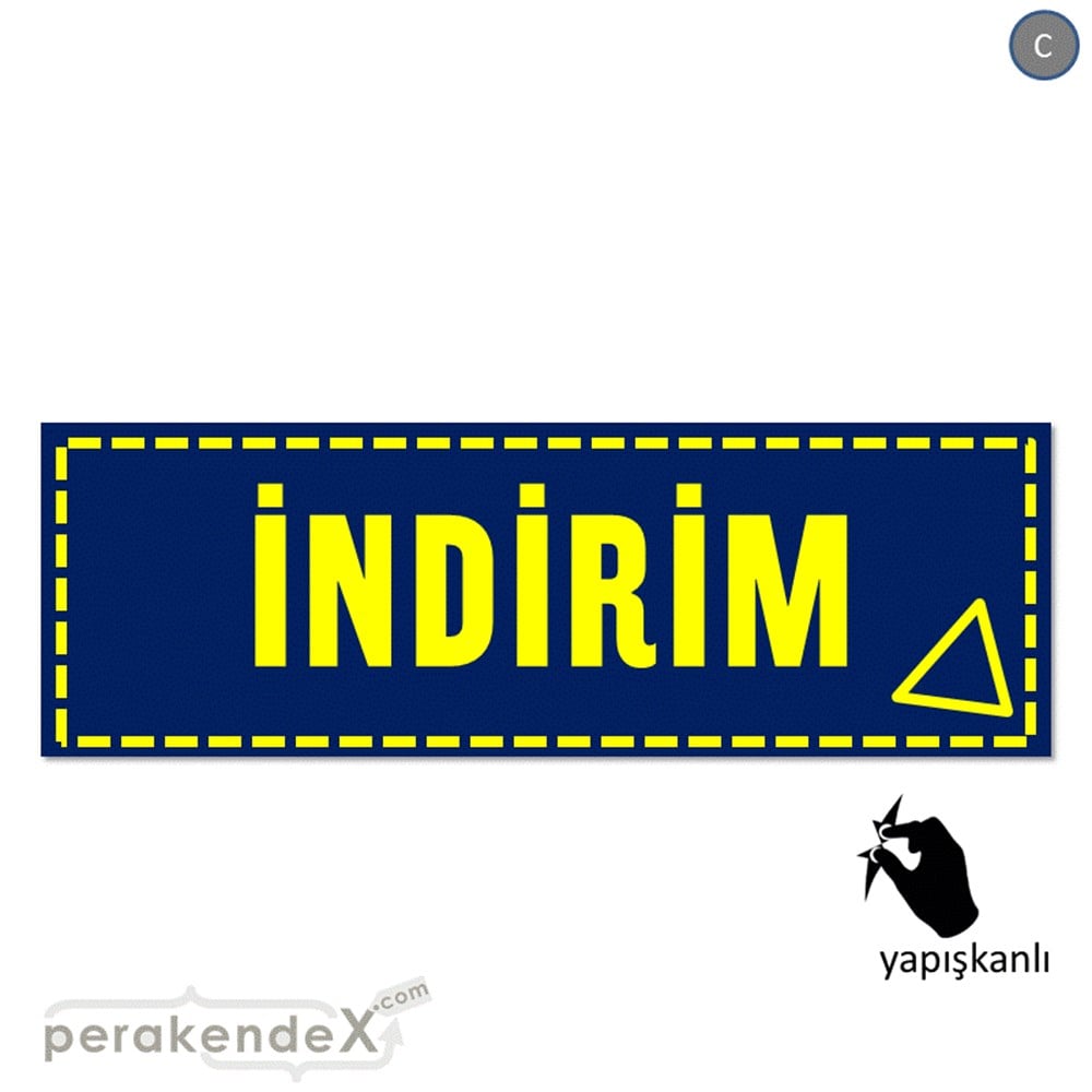 standart indirim CAMA YAPIŞAN FOLYO BANNER -dikdörtgen,tek yön baskı