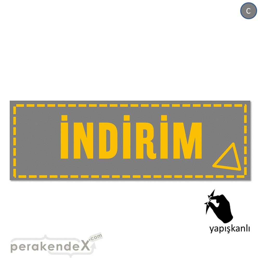 standart indirim CAMA YAPIŞAN FOLYO BANNER -dikdörtgen,tek yön baskı