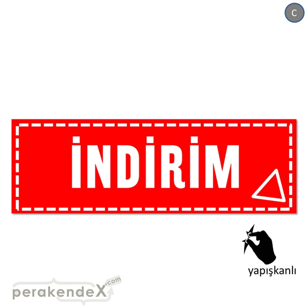 standart indirim CAMA YAPIŞAN FOLYO BANNER -dikdörtgen,tek yön baskı